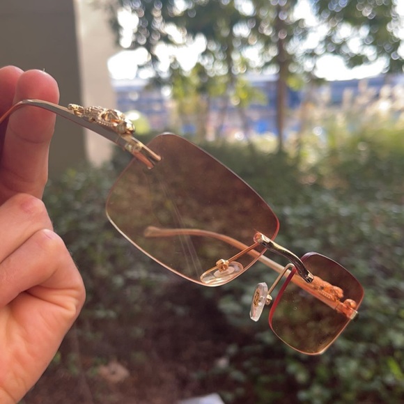 COPY - Vintage Gold panther Cartier glasses. In great condition. - Picture 2 of 3